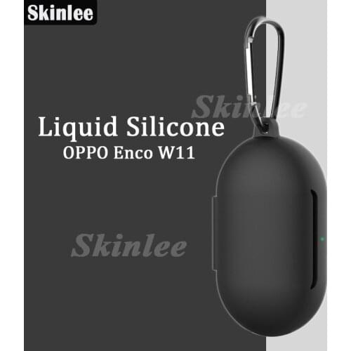Skinlee Protective Case For OPPO Enco W11 Liquid Silicone Wireless Headphone Accessories Protector For ENCO W11 Cover