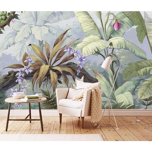 CJSIR Custom Wallpaper High-end European Garden Retro Rainforest Mural TV Sofa Background Home Decoration Mural 3d Wallpaper