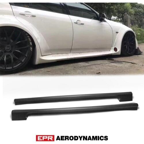 For Infiniti G37 TP Style FRP Fiber Glass Wide Body Side Skirt Fiberglass Door Step Cover Trim Tuning Sill Kit Racing Part