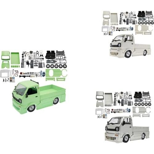 For WPL D12 1/10 2WD RC Car Simulation Drift Truck Brushed 260 Motor Climbing Car LED Light On-Road RC Car Toys