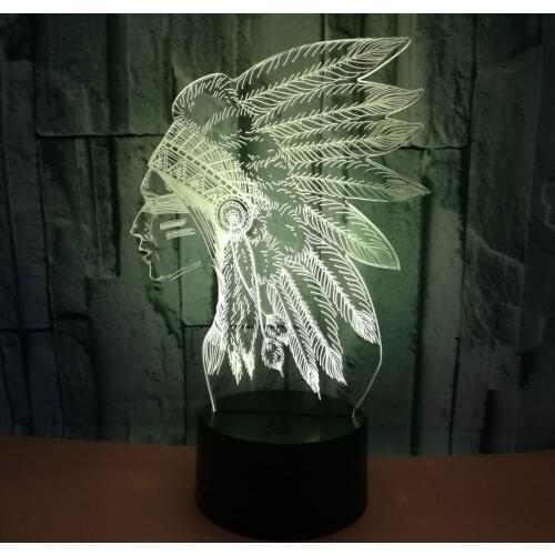 Emirates 3d Lights Seven Color Touch 3d Led Visual Table Moderne Lamp Gift Decoration Night Table Lamps For Living Room