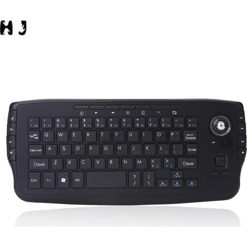 Mini 2.4G Wilreless Keyboard Trackball Keyboard for Laptop PC Portable multi-function Trackball Air Mouse Wilreless Keypad