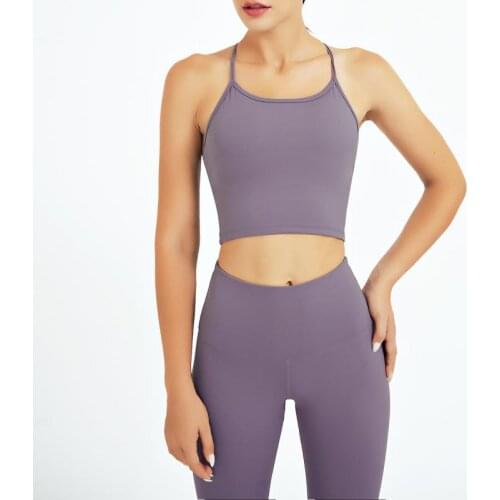 WHOUARE 2Pcs Women Yoga Set for Sports Fitness Suit Traing Bra High Waist Leggings Seamless Breathable Suits