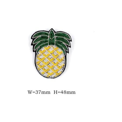 India handmade printed silk embroidery small brooch womens high-end mini simple pineapple badge brooch