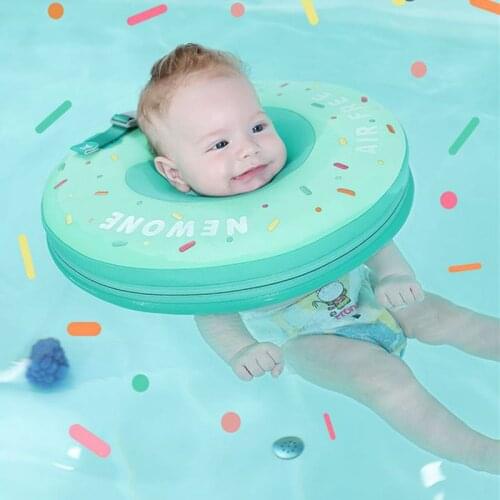Mambobaby Solid Non-inflatable Baby Swimming Floating Neck Float Swim Ring Floats Swim Trainer Pool Water Fun Bathtub Toys