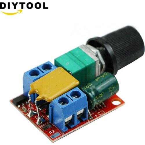 Mini DC Motor PWM Speed Controller 3V-35V Speed Control Switch LED Dimmer 5A Board Module 90W High Speed Diy