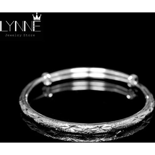 Fashion Classic Meteor Shower And Starry Sky Silver Plated Bangle Frosted Silver Color Cuff Bracelet Women&Girl Jewelry Gift