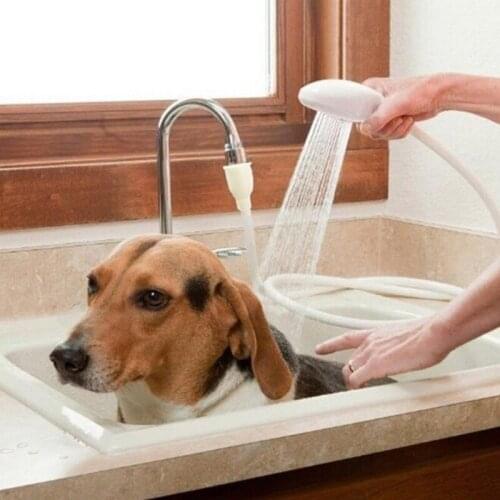 Pet Dog Cat Shower Head Multi-functional Tap Faucet Spray Drains Strainer Hose Sink Washing Pets Lave Water Bath Heads