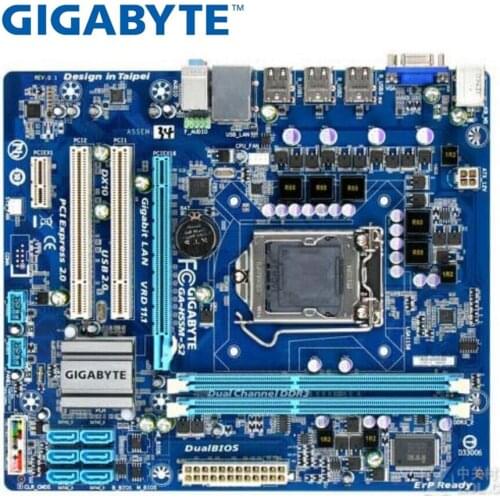 GIGABYTE GA-H55M-S2 Used Desktop Motherboard H55 Socket LGA 1156 i3 i5 i7 DDR3 8G Micro-ATX Original Mainboard H55M-S2 PC