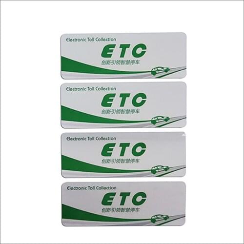 YJT-B11040B RFID UHF passive ETC UV Protect Long Reading distance Windshield Tag for Vehicle Management