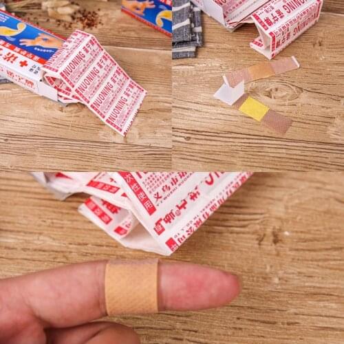 Adhesive Plaster Wound Hemostasis Sticker Band First 50pcs Aid Waterproof Bandage Herbal Medical Cushion Breathable Band-ai X1W2