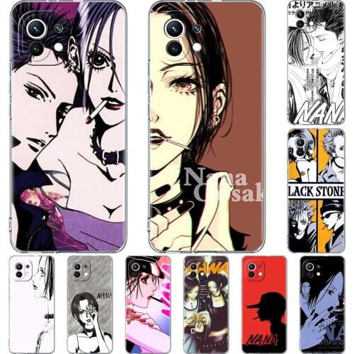 Clear Case for Xiaomi Mi Poco X3 NFC M3 11 10T Lite Phone Soft Cover Note 10 Pro 9T Transparent Celular Capa Nana Anime Girl