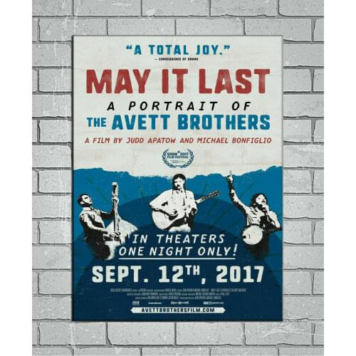 May It Last A Portrait of the Avett Brothers Movie Silk Fabric Wall Poster Art Decor Sticker Bright