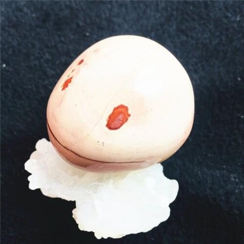 Rare 5cm Marine chalcedony pictographic stone snake head naturally formed gem level collection