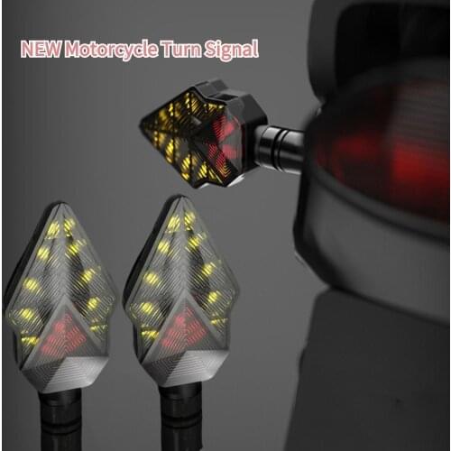 Universal Turn Signals Flashing 12V Turn Signal Lights Blinker Front Rear Lights Accessories for Kawasaki BMW Yamaha