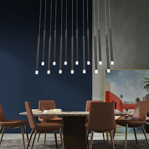 Modern LED pendant lamp 30W 40W black / rose gold pendant lamp for lighting decoration of living room dining room bar
