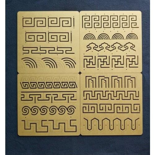 Fabric art patchwork tool Quilting ruler Acrylic Sashiko design square mould Template embroidery kit borduren наборы