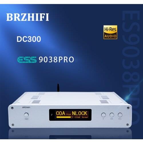 WEILIANG AUDIO DC-300 ultimate dual core ES9038PRO DAC decoder Amanero USB interface CSR8675 Bluetooth 5.0 remote control