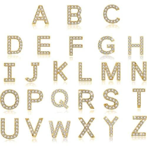 925 Silver Ear Needle Geometric 26 English Letters Stud Earrings for Women Gold Silver Luxury Crystal Alphabet Earring Jewelry