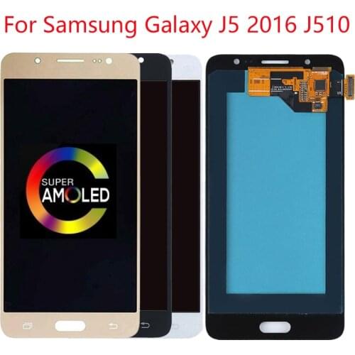 Super AMOLED J510 LCD For Samsung J5 2016 LCD Display Touch Screen For Samsung J510 LCD Screen Replacement Digitizer Assembly