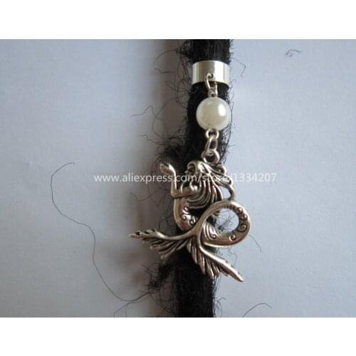 1pcs adjustable sea-maiden charms hair braid dread dreadlock beads cuffs clips Jewelry Accessory
