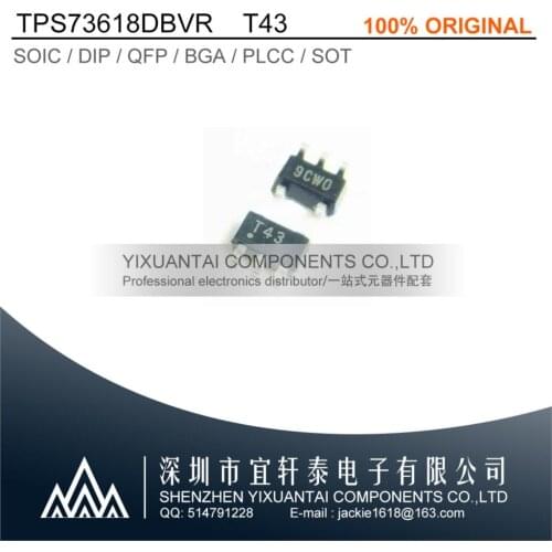 10pcs/lot 50pcs/lot 100pcs/lot TPS73618DBVR TPS73618 73618 T43 SOT23-5 Free shipping 100% original