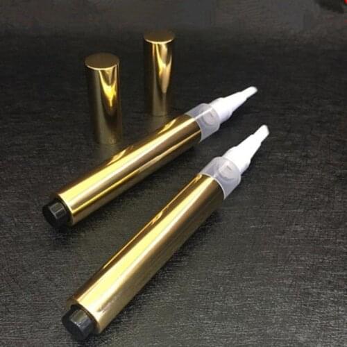 3ml Mini Plastic Empty Nail Oil Pen Style Bottle With Brush for nail polish Nutrient liquid button pen F20172525