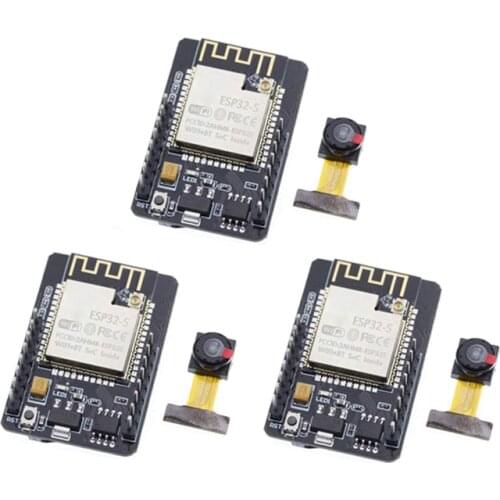 3PCS ESP32-CAM WiFi And Bluetooth Module ESP32-S Serial to WiFi ESP32 CAM Development Board With Camera Module