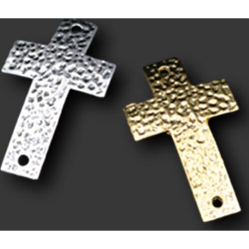 6pcs Retro Crosses Connectors， Holy Crosses Pendants， Religion Curved Cross Charms， DIY Handmade Jewelry Accessories 49*29mm