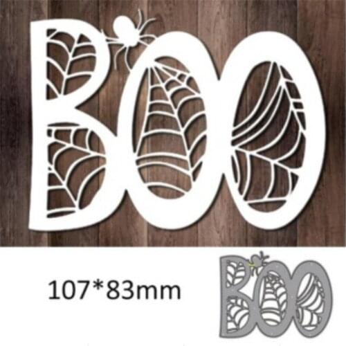 Alphabet Spider Web Frame New Metal Cutting Dies for 2021 Scrapbooking Edge No Stamps Cuts Crafts Decoration Cutter Cardmaking