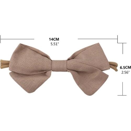 Baby Elastic Hair Band Princess Bows Headband Soft Cotton Headwear for Newborn H055