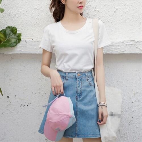 Mountaineering T-Shirt Comfortable Fabric 14Solid Color Basic T-Shirt Women Casual Summer Top Korean Hipster T-Shirt S-XL