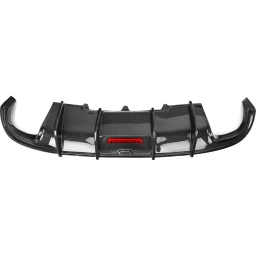 K Style Carbon Fiber Rear Bumper Lip Diffuser For Audi A4 B8 S line Car Tuning 2009-2012