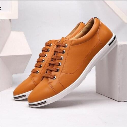 Classic Mens Lace-Up Leather Casual Shoes Mens Driving Oxfords Business Flats Moccasins Men comfortable Shoes Plus Sizes