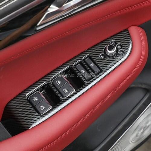 For Changan cs85 Coupe 2019 2020 ABS Chrome Inner Door Window Switch Cover Glass Lift Control Button Panel Trims Car Accessories