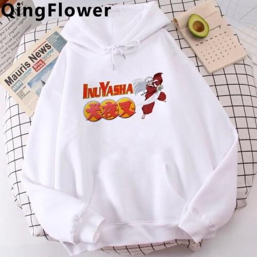 Anime Inuyasha hoodies men graphic grunge male hoody pullover Ulzzang