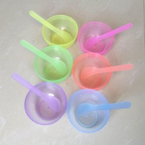 Mask Bowl + Spoon Women Lady DIY Facial Mask Kit Face Mask Bowl Mixing Stick Spoon Spatula Kit Cosmetic Beauty Tool Skin Care