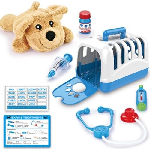 New Childrens Pet Play House Toy Simulation Animal Care Childrens Toy Pet Doctor Toy Set Small Pet Animal Huts Simulation Cage