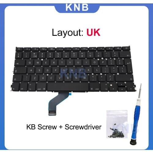 New A1425 UK Keyboard for Macbook Pro Retina 13" A1425 keyboard UK Standard 2012 2013 year