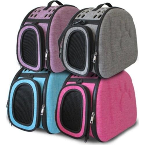 Dog Carrier Bag Portable Cat Handbag Foldable Travel Pet Bag Puppy Carrying Mesh Shoulder Dog Bag S/M