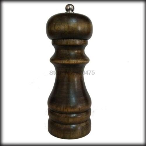 By dhl or ems 200 pieces Free shipping Home Kitchen Classical Wooden Pepper Spice Salt Mill Grinder Muller Tool