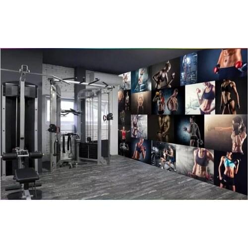 Custom photo 3d wallpaper Personality creative beauty collage gym background living room home improvement wallpaper for wall 3d