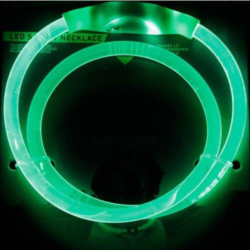 Adjustable USB Charging Pet Dog Collar Rechargeable LED Night Flashing Luminous USB Charging Pet Dog Puppy Plastic Neck Collar