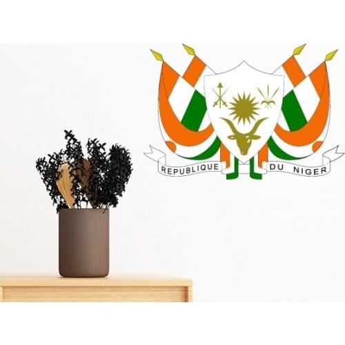 Niger Africa National Emblem Removable Wall Sticker Art Decals Mural DIY Wallpaper for Room Decal