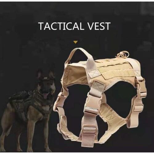 Tactical Dog Harness and Leash Set German Shepherd Adjustable Pet Vest Clothes No Pull Outdoor Training For Medium Large Dogs