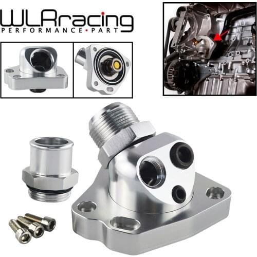 WLR RACING - For Acura Honda Civic K20/K24 K-Swap Swivel Neck Thermostat Cooling Component Housing radiator hose WLR-CTT01
