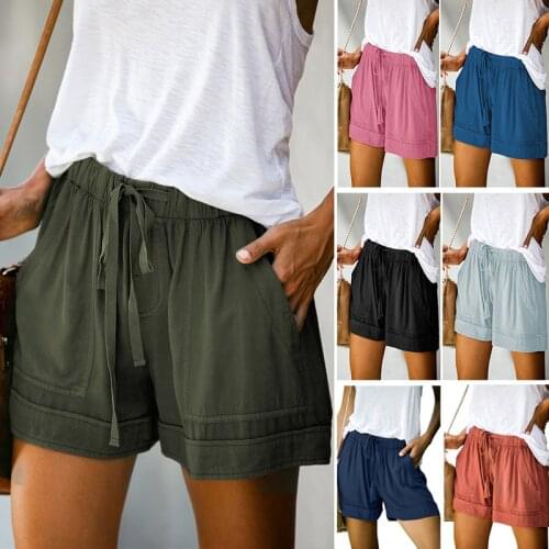 Casual Shorts Women New Summer High Waist Lace Up Pocket Loose Wide-leg Shorts Ladies Leopard Floral Shorts Plus Size 5XL Shorts