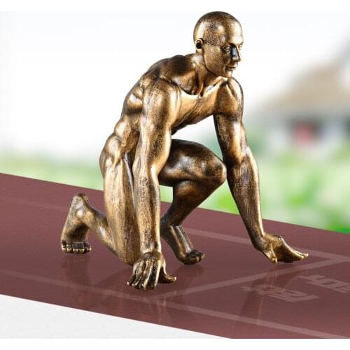 1 PCS EUROPEAN STARTING POINT SCULPTURE ABSTRACT FIGURES LIKE MODEL ARTWORK ORNAMENT RESIN SEND FRIENDS TO MOVE GIFTS LU622424