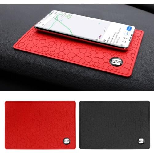 1Pcs Silicone Car Anti-Slip Mat For Seat Leon Ibiza Ateca Formrentor E-Racer Sportcoupe Alhambra Exeo Altea Arona Toledo Tarraco