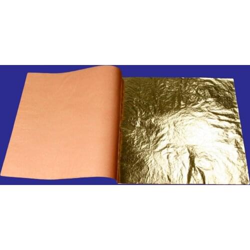 20 booklet 25 pieces per booklet foil 14 X 14 cm Imitation gold silver copper leaf - Decoration Gilding copper leaf
